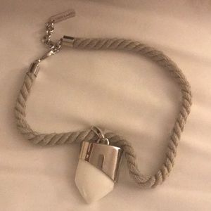 Vince Camuto white shark tooth necklace